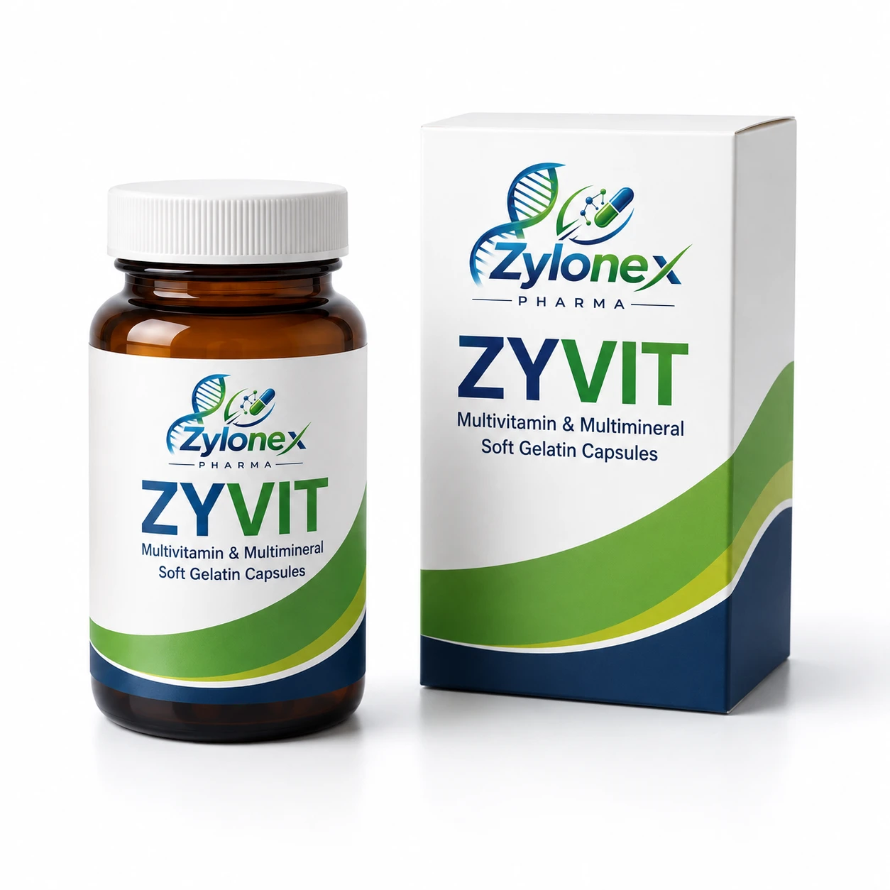 Catalogue packshot of ZYVIT — Multivitamin & Multimineral Soft Gelatin Capsules